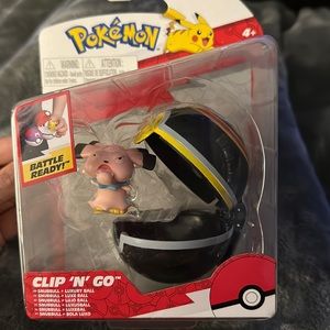Pokemon Clip ‘N’ Go Snubbull and Luxury Ball Toy Battle Ready by Jazwares